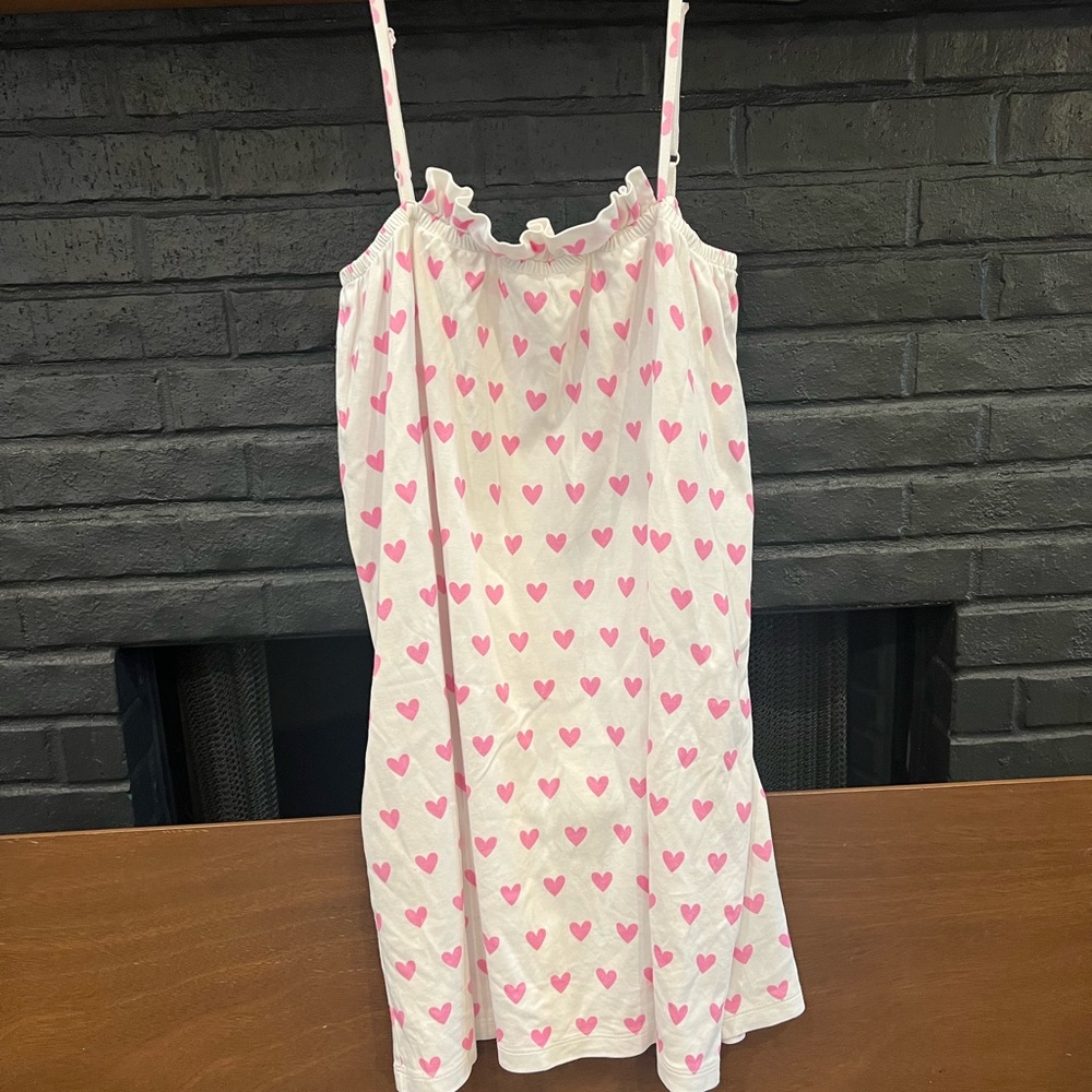 Pink Heart Patterned Dress